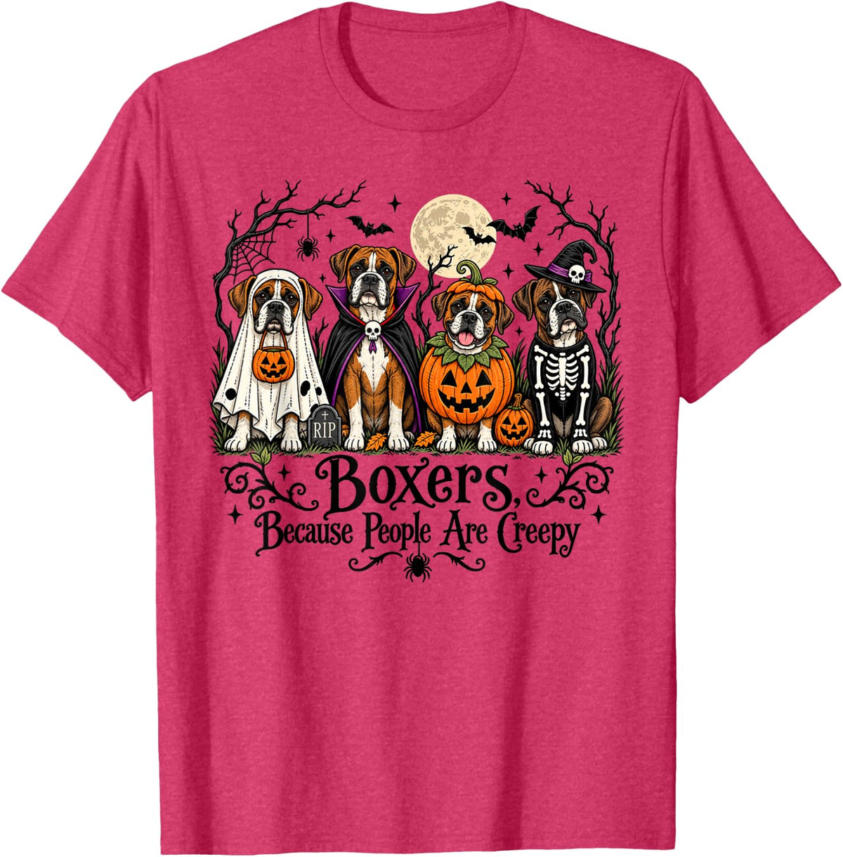 Boxers Because People are Creepy Halloween Dogs